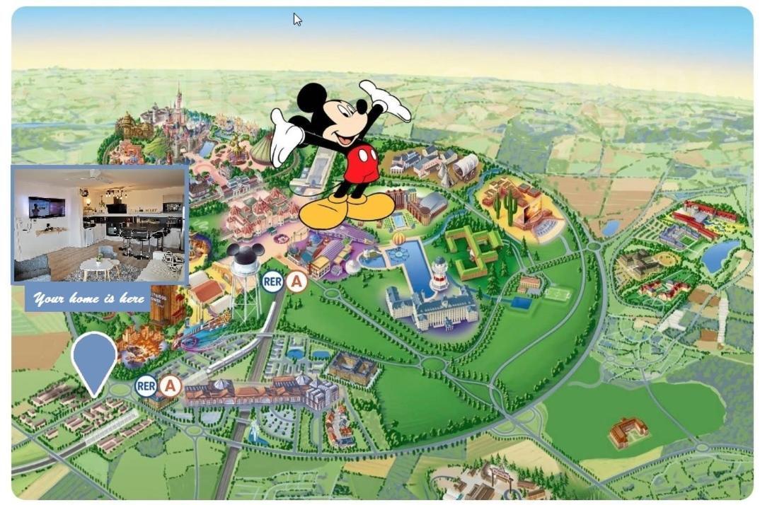 Myhomezen Montevrain Disneyland Val D'Europe - 3D Playstation 4 Exterior foto